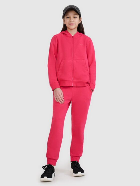 4F 4F Bluza 4FJWSS25TSWSF1706-55S Różowy Regular Fit