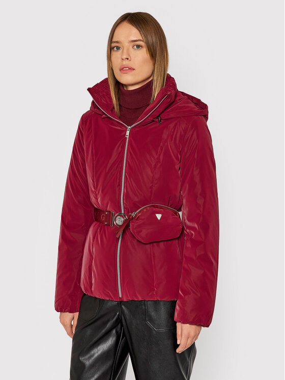 Guess Guess Giubbotto invernale Bella W1BL13 WE4D2 Bordeaux Slim Fit