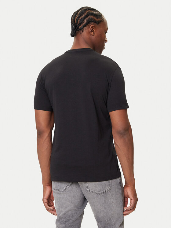 Calvin Klein Jeans Calvin Klein Jeans Majica Glitched Logo LV04RC858G Črna Regular Fit