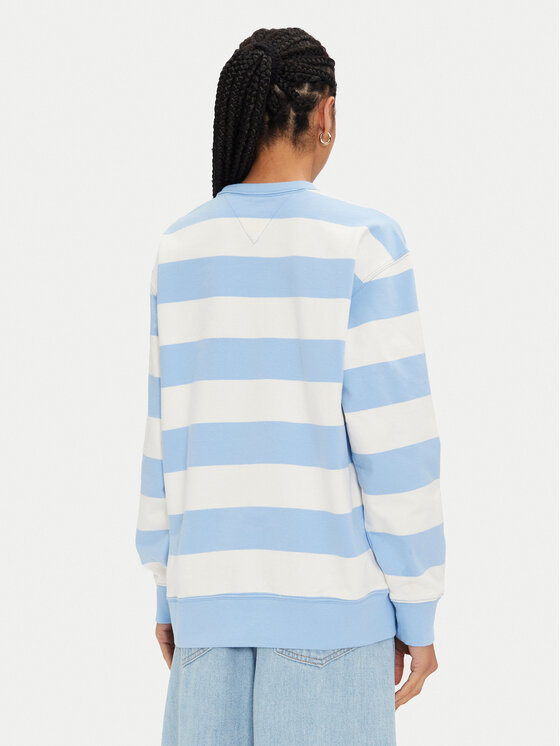 Tommy Jeans Tommy Jeans Majica dugih rukava Ess Logo DW0DW19041 Plava Relaxed Fit