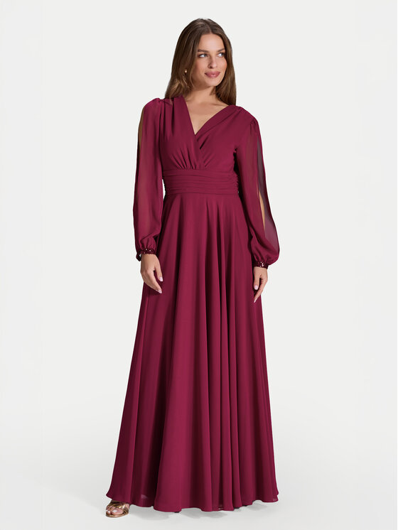 Swing Swing Rochie de seară 5AI17100 Vișiniu Regular Fit