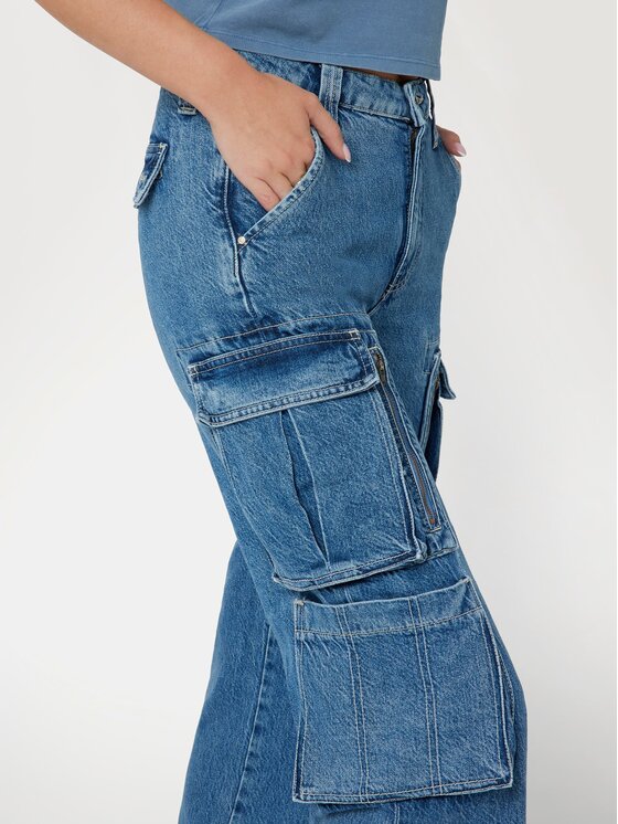 Guess Guess Jeansy 166883 Niebieski Relaxed Fit