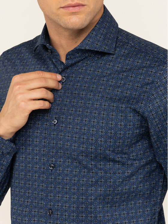 JOOP! Joop! Koszula 30017083 Granatowy Slim Fit