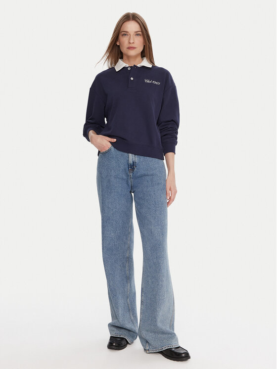 United Colors Of Benetton United Colors Of Benetton Bluza 3WNWD3011 Granatowy Regular Fit