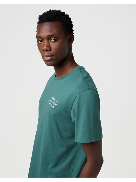 Wrangler Wrangler T-shirt 112371491 Verde Regular Fit