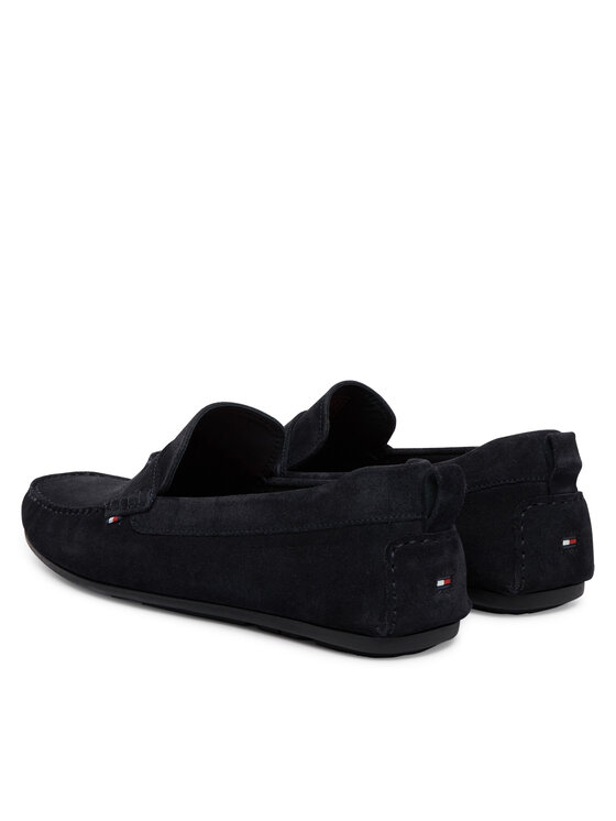 Tommy Hilfiger Tommy Hilfiger Mokasyny Core Hilfiegr Suede Driver FM0FM05789 Granatowy