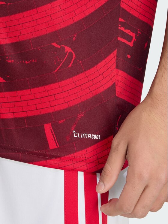 adidas adidas Koszulka techniczna 171208 Czerwony Regular Fit