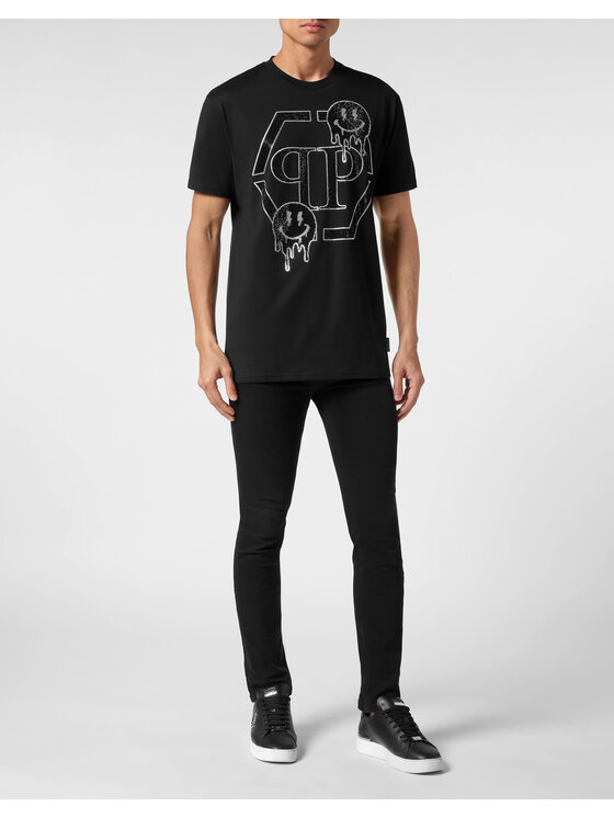 PHILIPP PLEIN PHILIPP PLEIN T-Shirt 15121 Czarny Regular Fit