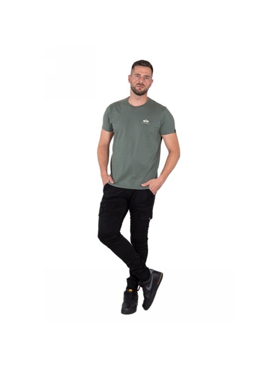 Alpha Industries Alpha Industries T-Shirt AI.188505-432-XL Zielony Basic Fit