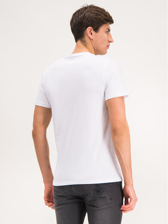 Lamborghini Lamborghini T-Shirt B3XUB7S5 Biały Regular Fit