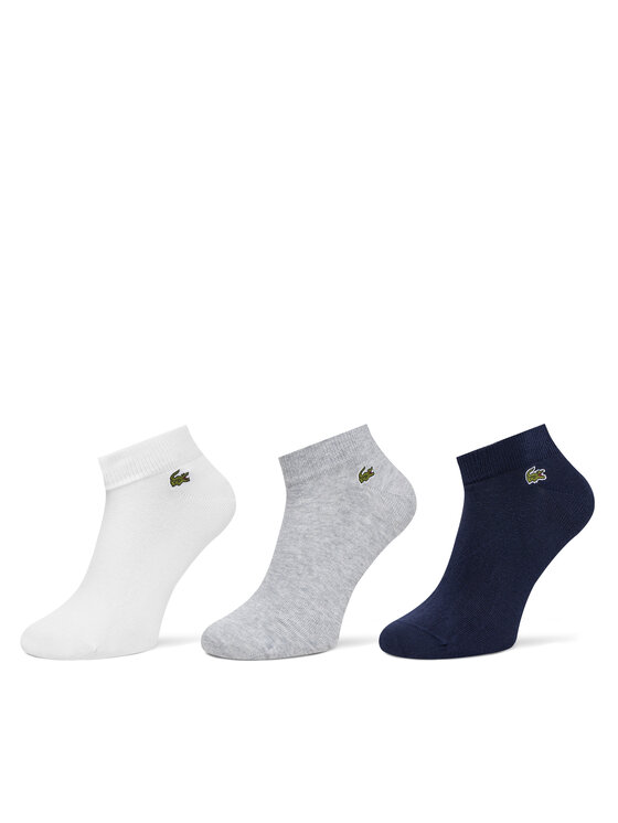 Lacoste Zestaw 3 par niskich skarpet unisex RA2917 Kolorowy
