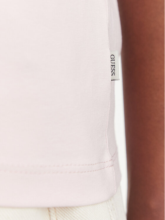 Guess Jeans Guess Jeans T-Shirt W4YI10 J1314 Světle růžová Regular Fit