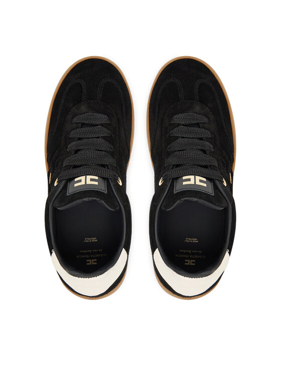 Elisabetta Franchi Elisabetta Franchi Sneakersy Low Cut Lace Up F4A9-E0340-0071 S Černá