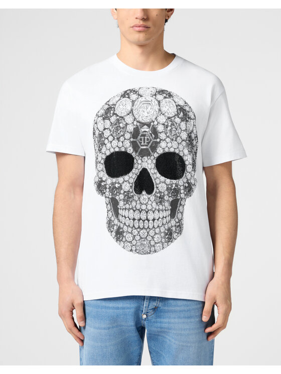 PHILIPP PLEIN PHILIPP PLEIN T-Shirt 30617 Biały Regular Fit