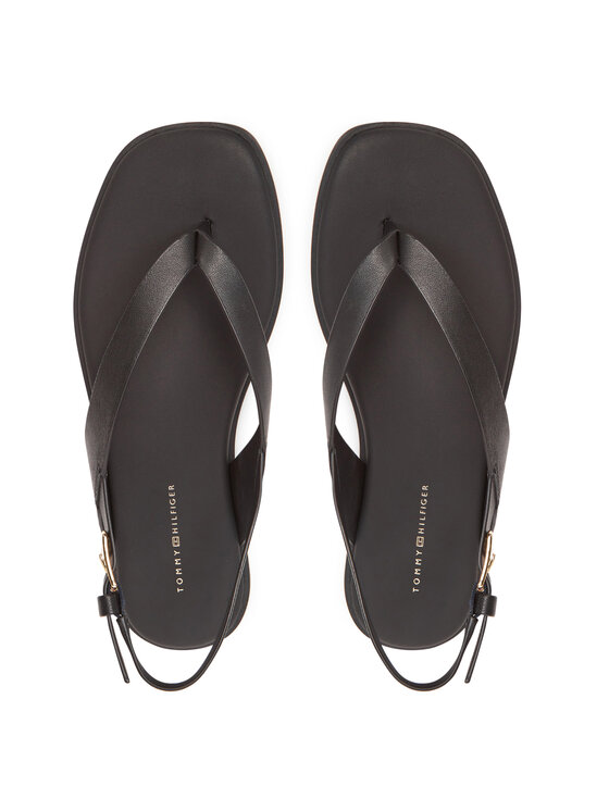 Tommy Hilfiger Tommy Hilfiger Szandál Color Block Thong Flat Sandal FW0FW08883 Fekete
