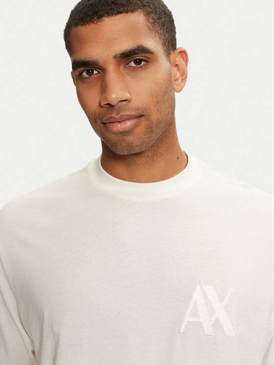 Armani Exchange Armani Exchange T-krekls 6DZMJF ZJLFZ 1116 Balts Regular Fit