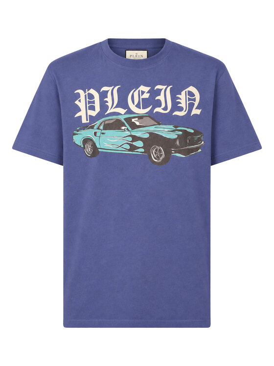 PHILIPP PLEIN PHILIPP PLEIN T-Shirt 29427 Niebieski jasny Regular Fit