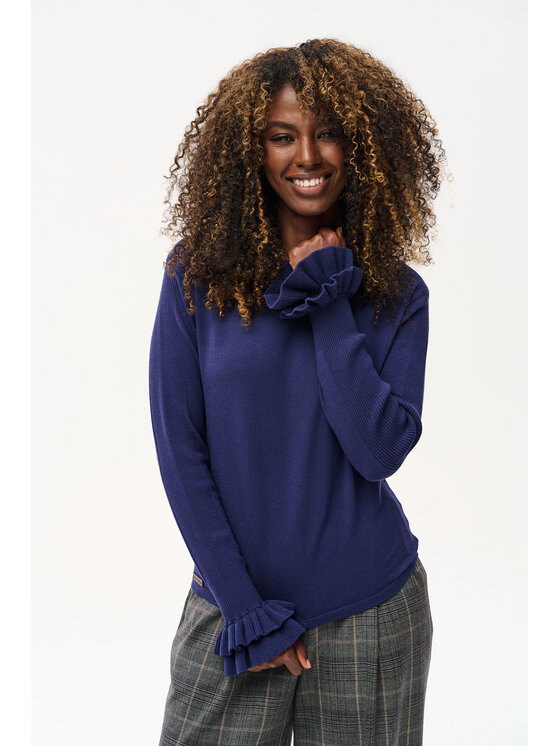 blue shadow blue shadow Sweter Daxy Granatowy Regular Fit