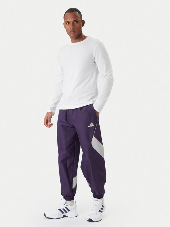 adidas adidas Teplákové nohavice Stadium JX5610 Fialová Loose Fit