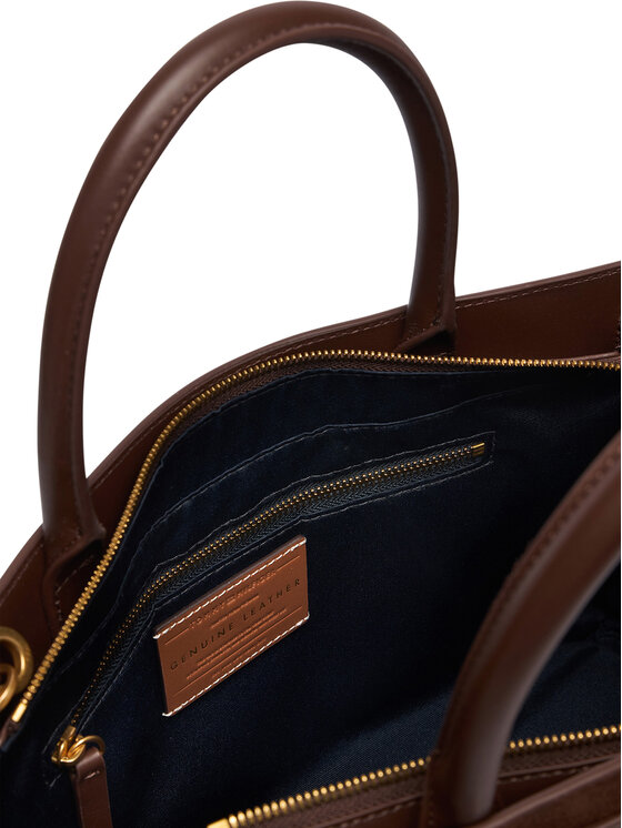 Tommy Hilfiger Tommy Hilfiger Rankinė American Icon Tote Suede AW0AW19216 Ruda