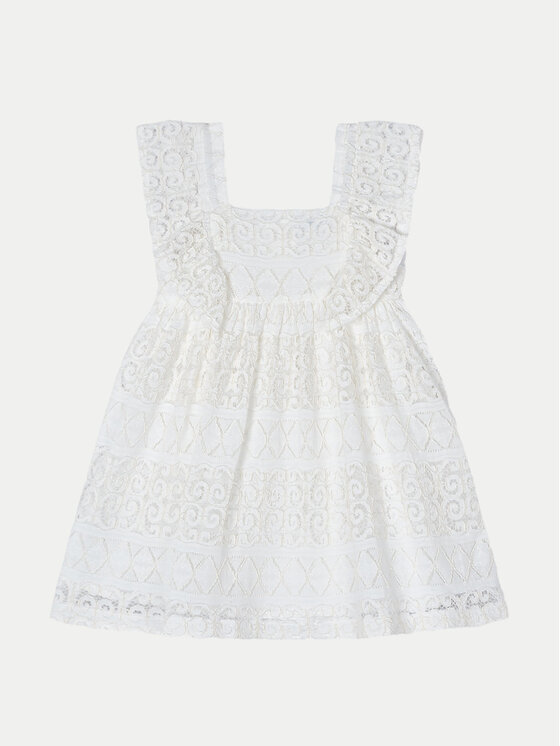 Mayoral Mayoral Sommerkleid 3924 Écru Regular Fit