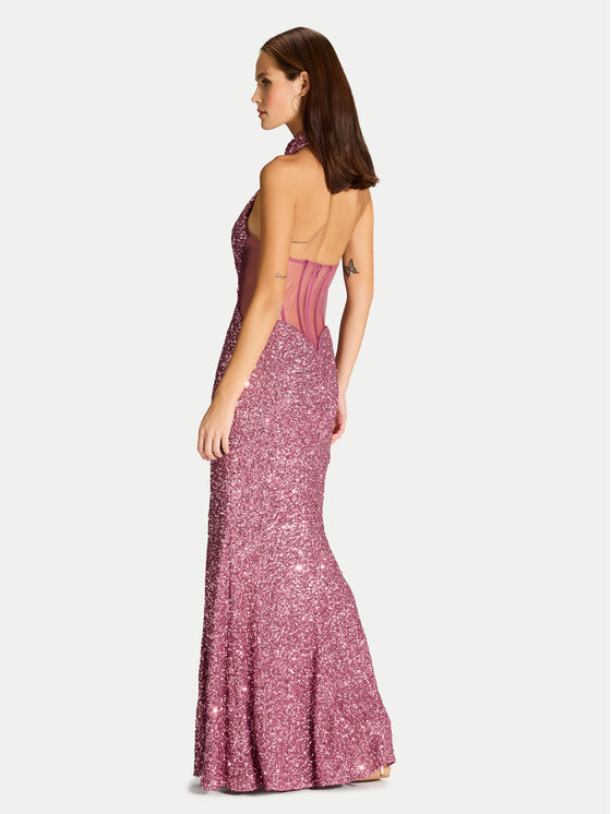 Hey Kyla Hey Kyla Večerné šaty 5AJ006HK Ružová Slim Fit