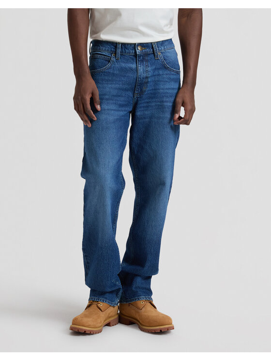 Lee Lee Jeansy HADEN Niebieski Loose Fit