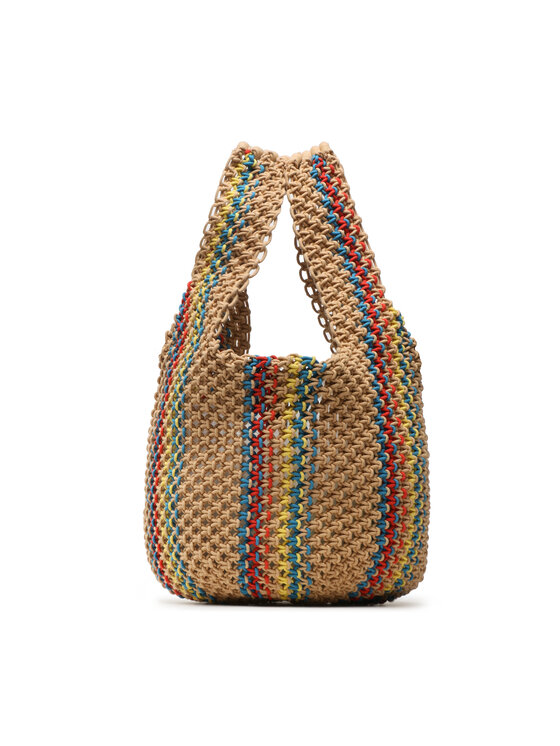 Tommy Hilfiger Tommy Hilfiger Дамска чанта Th Travel Makrame Tote AW0AW14820 Кафяв