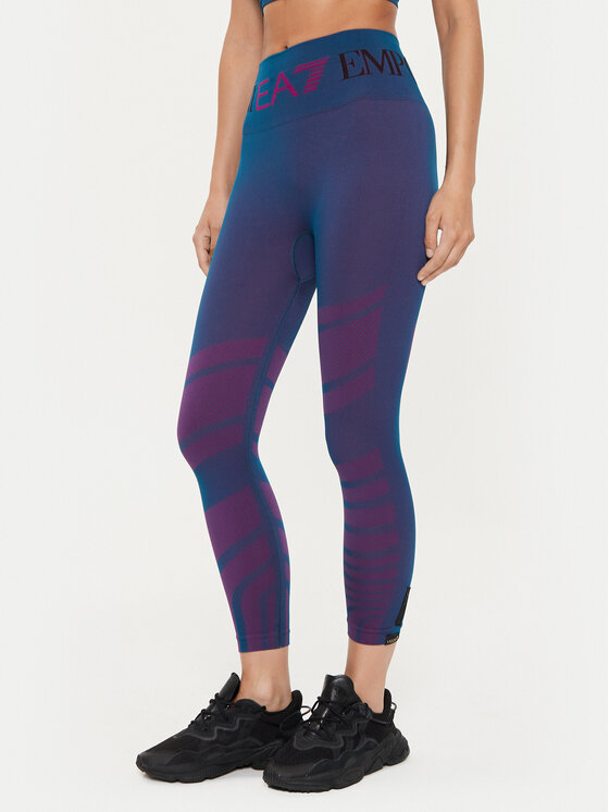 EA7 Emporio Armani Legíny 6DTP51 TJDGZ 2519 Modrá Slim Fit