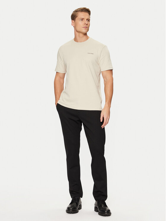 Calvin Klein Calvin Klein Футболка Micro Logo Interlock T-Shirt K10K109894 Бежевий Regular Fit