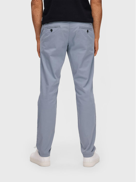 Selected Homme Selected Homme Chino kalhoty New 16087663 Šedá Slim Fit