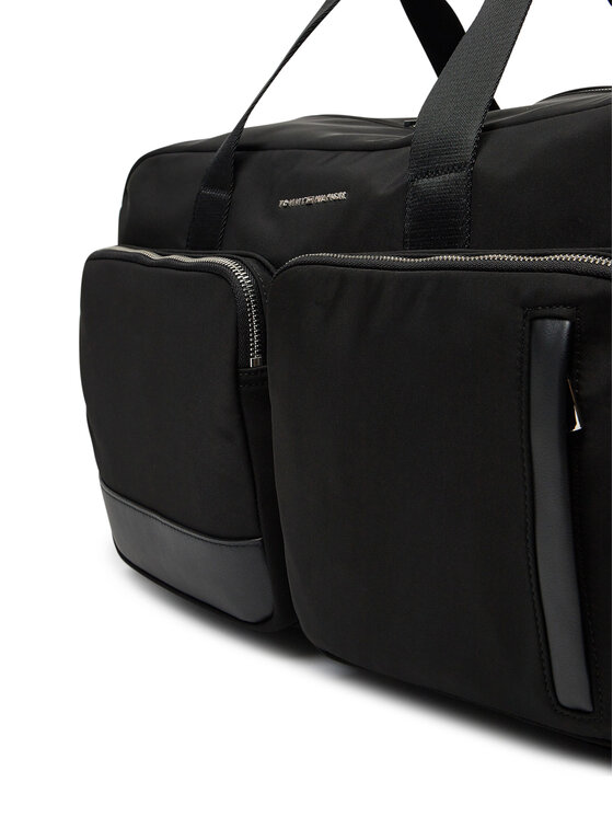 Tommy Hilfiger Tommy Hilfiger Σάκος Th Business Nylon Duffle AM0AM13382 Μαύρο
