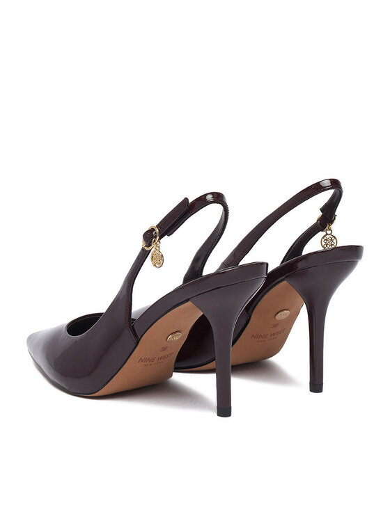 Nine West Nine West Pantofi cu toc subțire CEO-CD25-316-1 Vișiniu