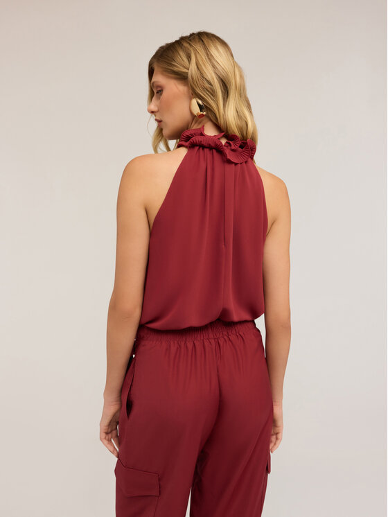 Motivi Motivi Top D756Q000484N036 Bordowy A-Line Fit