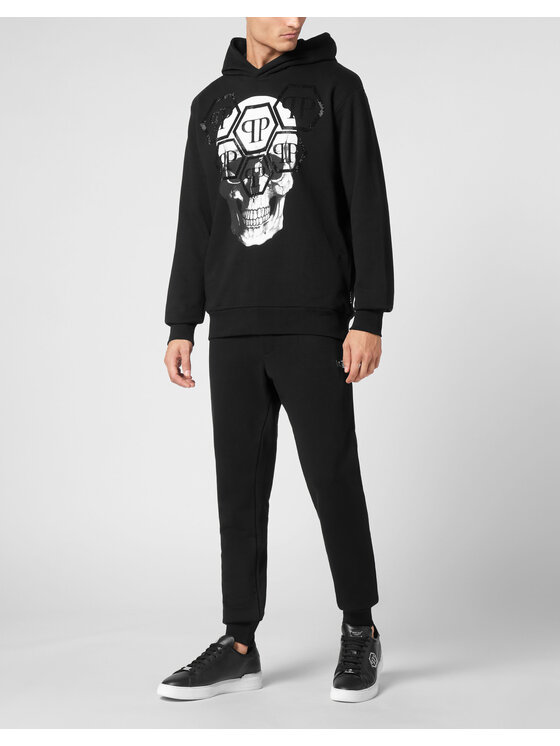 PHILIPP PLEIN PHILIPP PLEIN Mikina 9591 Čierna Regular Fit