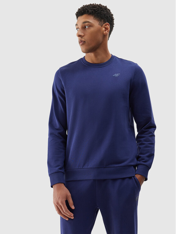 4F 4F Felpa 4FWSS24TSWSM1181-31S Blu scuro Regular Fit