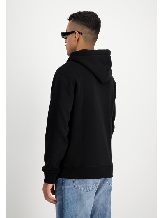 Alpha Industries Alpha Industries Bluza Basic Small Logo TPU Hoodie Czarny Regular Fit