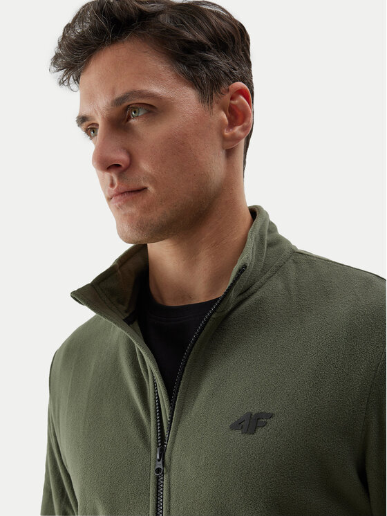 4F 4F Fleecejacke 4FWSS24TFLEM175 Grün Regular Fit