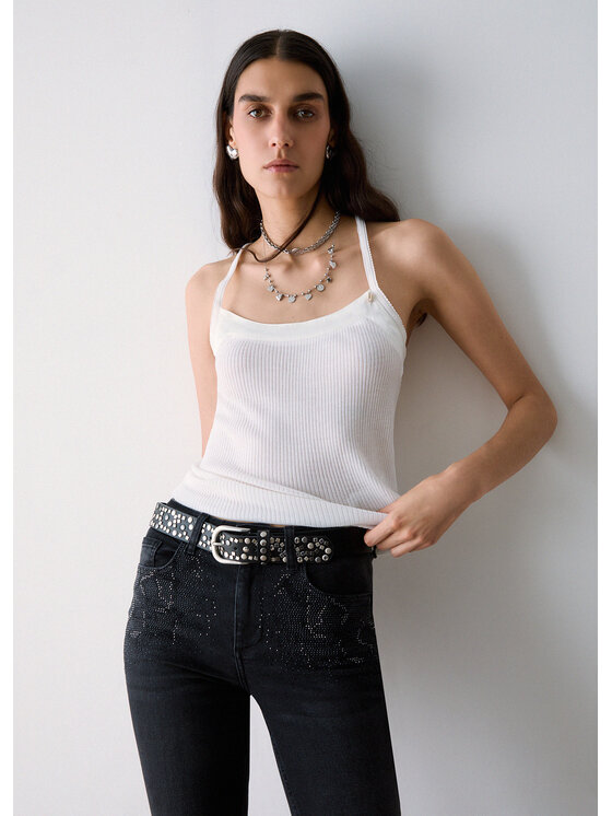 Liu Jo Liu Jo Top CF6026MA77Q10701 Bianco Regular Fit