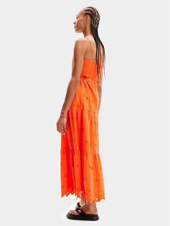 Desigual Desigual Ljetna haljina Malver 24SWVW12 Narančasta Regular Fit