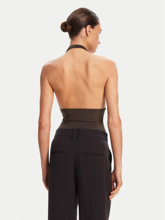 NORMA KAMALI NORMA KAMALI Body Mio KK424XPLG74823 Brązowy Slim Fit