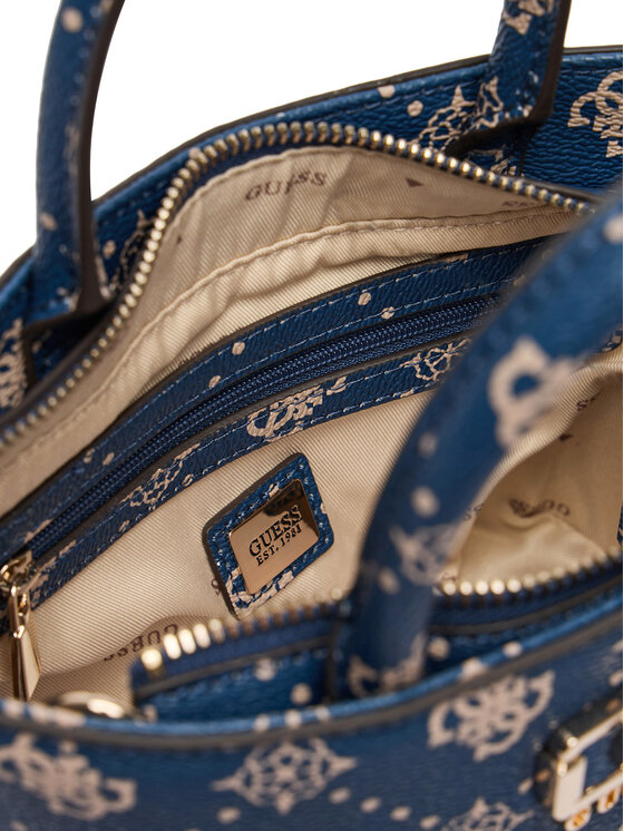 Guess Guess Geantă Emelie Logo Mini HWGP99 28750 Bleumarin