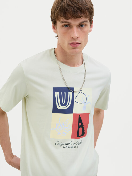 Jack&Jones Jack&Jones Marškinėliai Canggu 12277220 Žalia Regular Fit