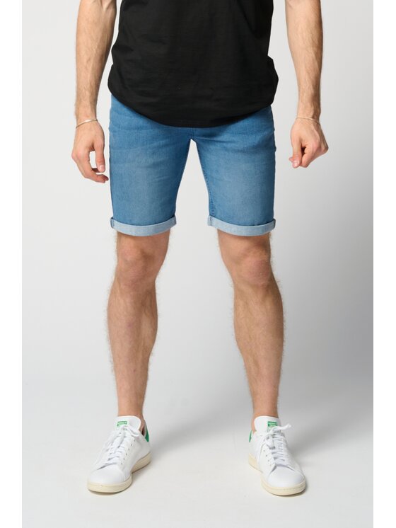 TeeShoppen TeeShoppen Szorty jeansowe 'Perform Collection' Niebieski Regular Fit