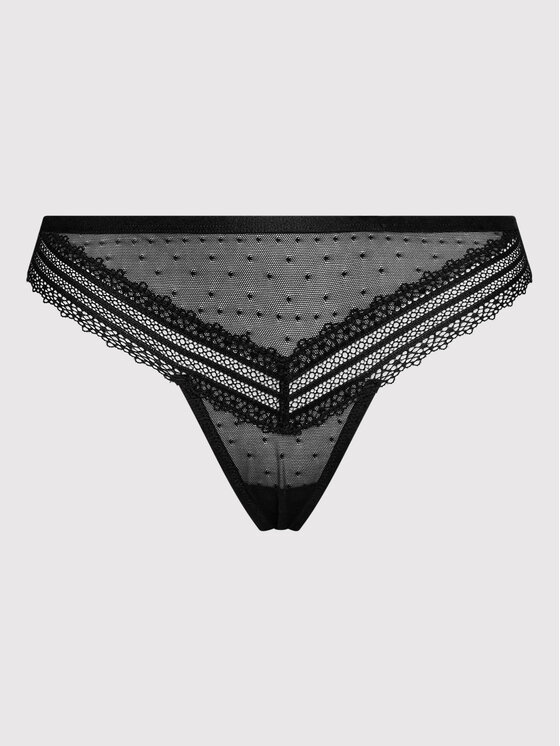 Triumph Triumph Stringi Tempting Tulle 10210063 Czarny