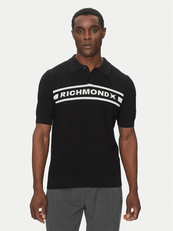 Richmond X Richmond X Sweater UMP25128PO Fekete Regular Fit