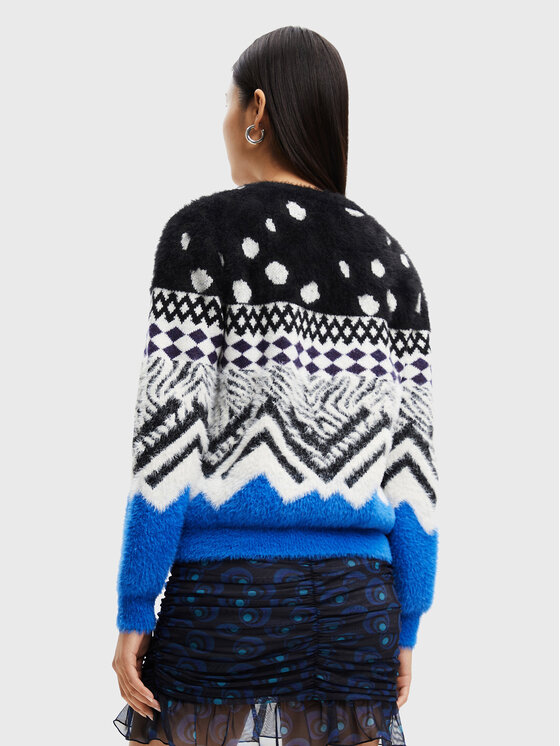 Desigual Desigual Пуловер Colorado 22WWJF73 Цветен Relaxed Fit