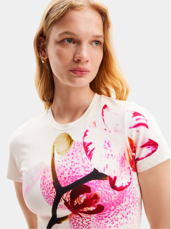 Desigual Desigual Vasaras kleita Lila 24SWVK41 Balts Regular Fit