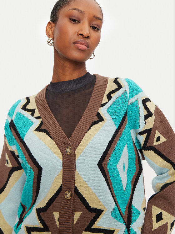 Fracomina Fracomina Cardigan FJ24WT8001K468F8 Marrone Regular Fit