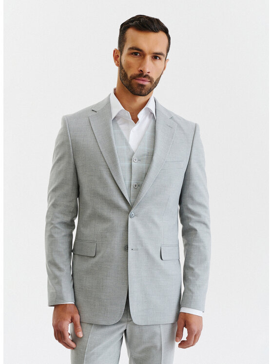 Pako Lorente Pako Lorente Marynarka P23SF-3G-004 Szary Slim Fit